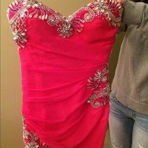 Women’s hot pink dress